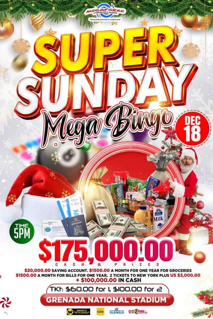Super Sunday Mega Bingo $175K