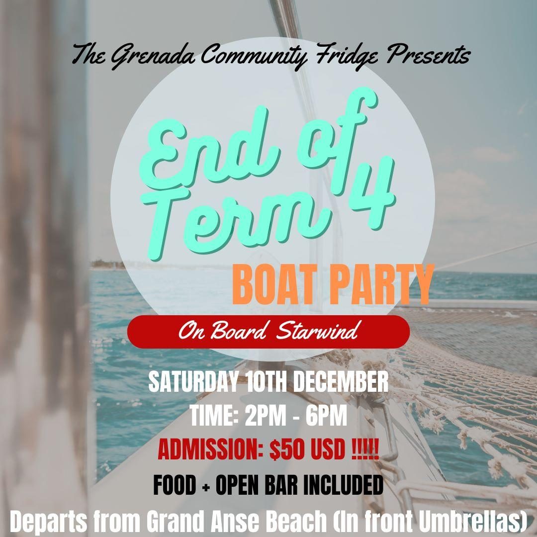 Grenada Community Fridge Boat Party