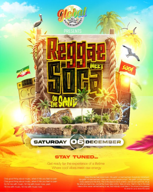 Reggea meets soca on the sand