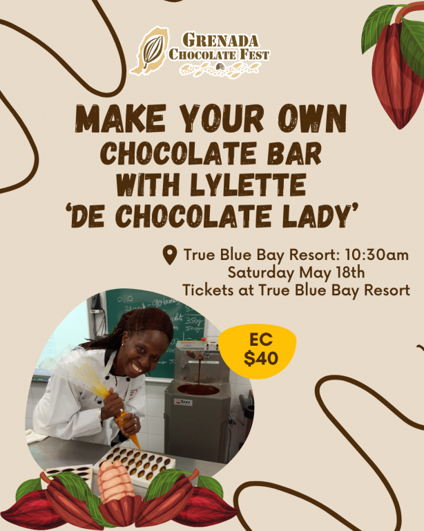 Make A Chocolate Bar with Lylette “The Chocolate Lady” - Grenada Chocolate Festival