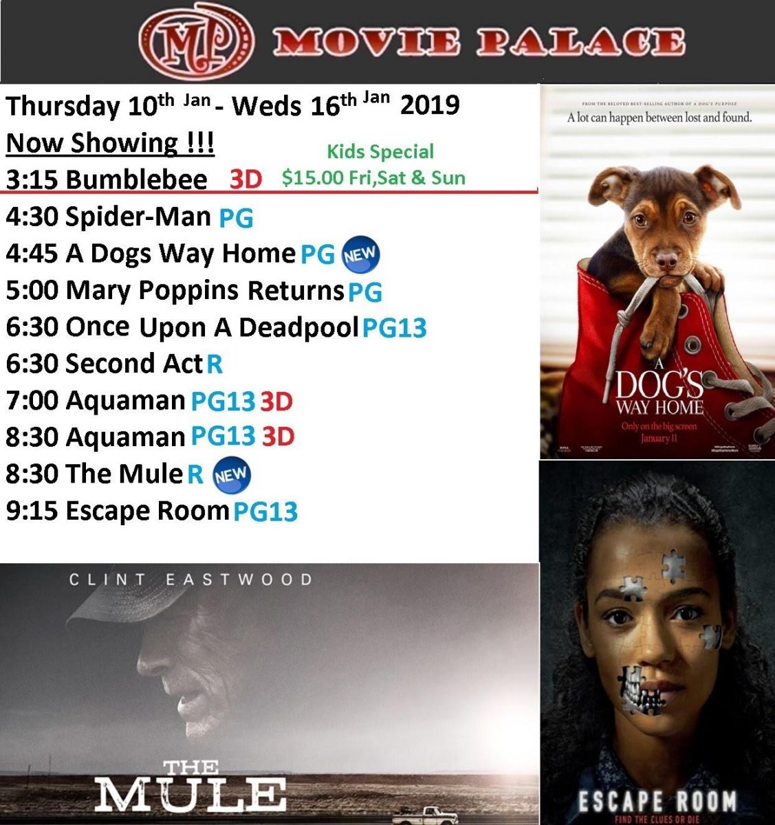 Now Showing @ Movie Palace!!