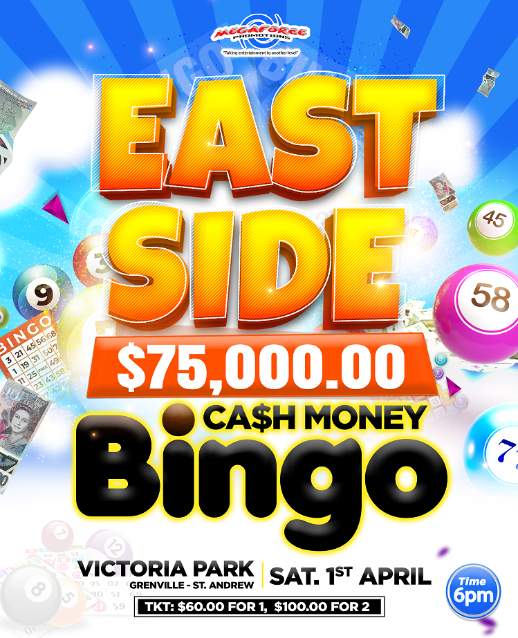 EASTSIDE $75,000.00 CASH MONEY BINGO