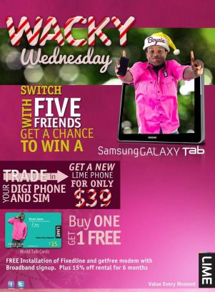 Wacky Wednesday Offer from LIME