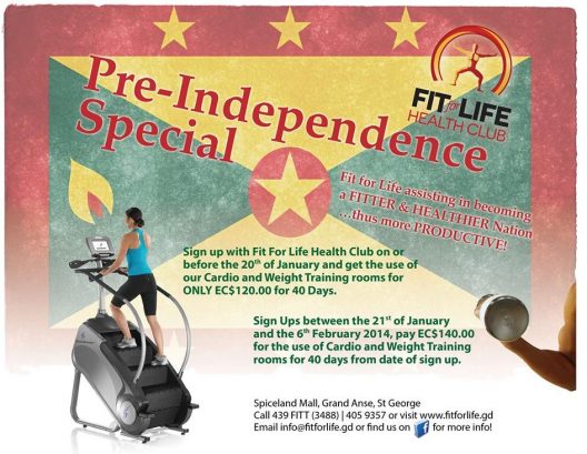 Independence Special at fit for Life- 4o days of fitness Sign up today