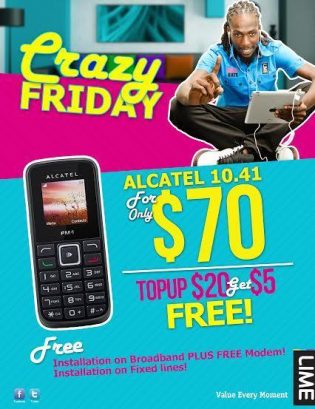 Crazy Friday offer at LIME Grenada