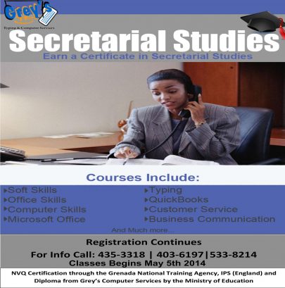 Grey's Typing & Computer Services - Secretarial Studies - 435-3381/403-6179 - Register Now!