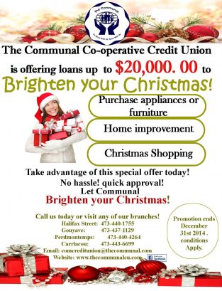 COMMUNAL CO-OPERATIVE CREDIT UNION LOAN OFFER