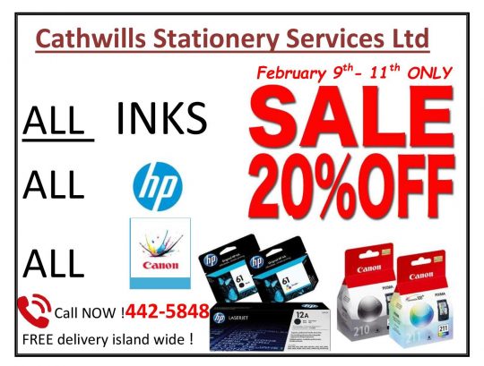 Cathwills 3 day INKS SALE 20% OFF