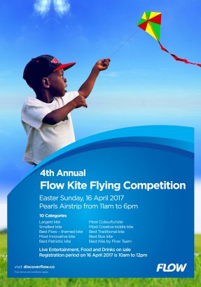 Flow Kite Flying Competition! April 16th 2016 Pearls Airstrip