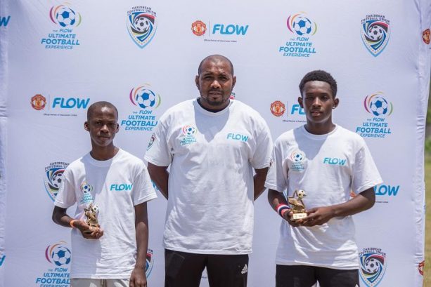 Two Young Grenadian Footballers prepare for regional round of the Flow Ultimate Football Experience