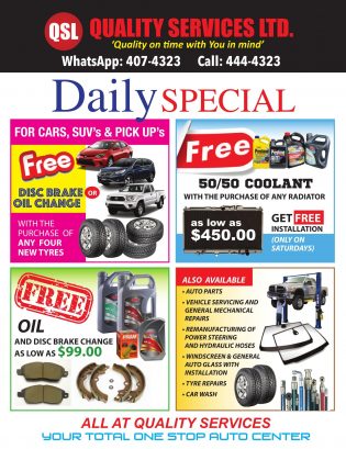 Quality Services Limited Specials