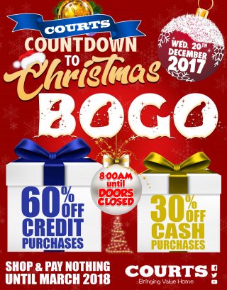 SHORT SHARP COURTS COUNTDOWN TO CHRISTMAS DAY ONE- BOGO