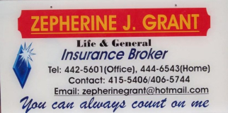 Zepherine J. Grant Insurance Broker