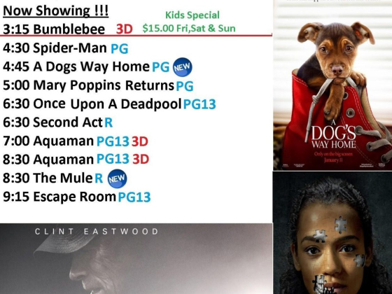 Now Showing @ Movie Palace!!