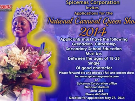 Spicemas Corporation Invites Applications for the National Carnival Queen Show 2014 - Call 440-0621
