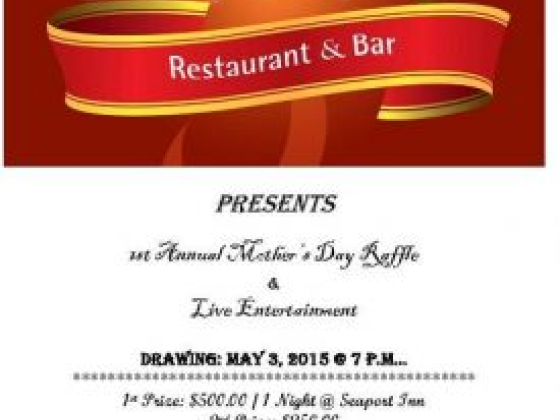 Seaport Restaurant - 1st Annual Raffle