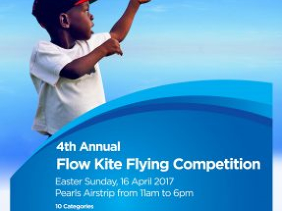 Flow Kite Flying Competition! April 16th 2016 Pearls Airstrip
