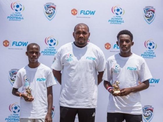 Two Young Grenadian Footballers prepare for regional round of the Flow Ultimate Football Experience